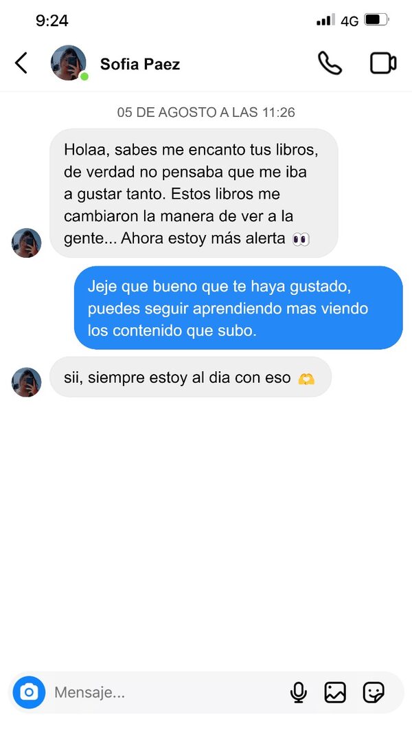 Testimonio real de un lector